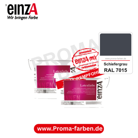 einzA Latexfarbe Premium kaufen bei Proma Farben RAL 7015 Schiefergrau