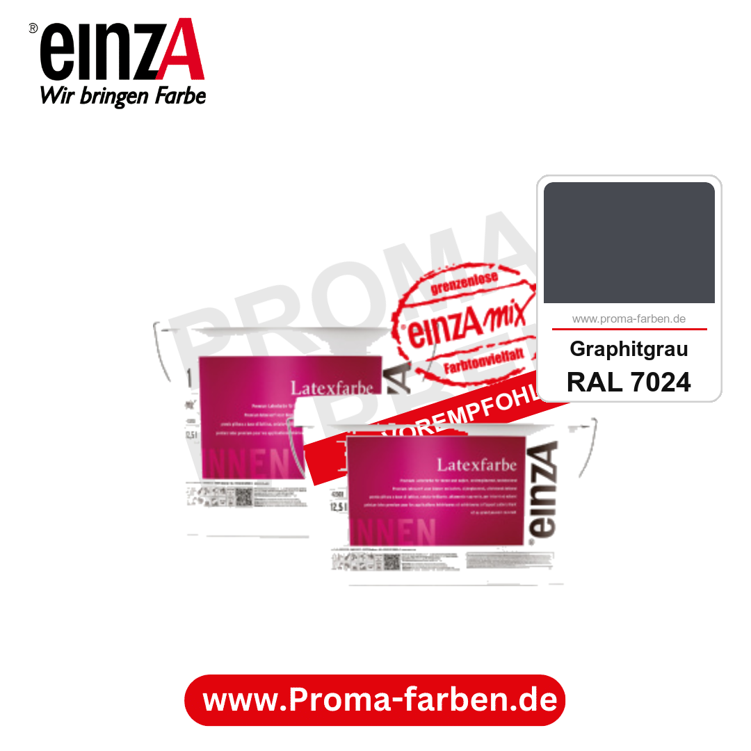 einzA Latexfarbe Premium kaufen bei Proma Farben RAL 7024 Graphitgrau