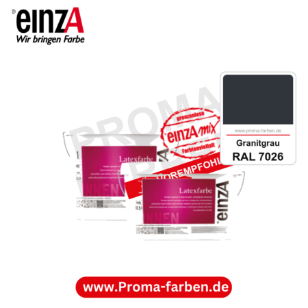 einzA Latexfarbe Premium kaufen bei Proma Farben RAL 7026 Granitgrau