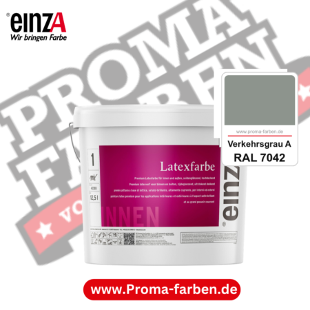 einzA Latexfarbe Premium kaufen bei Proma Farben RAL 7042 Verkehrsgrau A