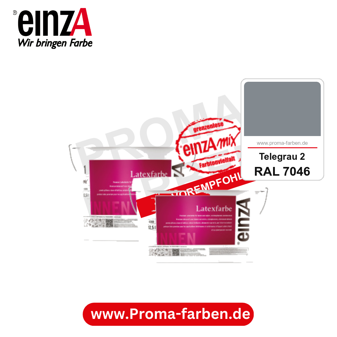 einzA Latexfarbe Premium kaufen bei Proma Farben RAL 7046 Telegrau 2