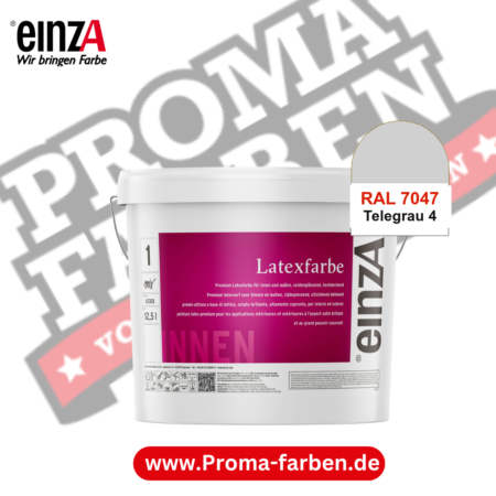 einzA Latexfarbe Premium kaufen bei Proma Farben RAL 7047 Telegrau 4