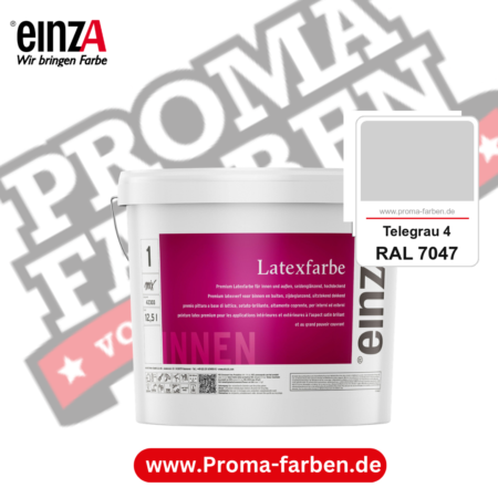 einzA Latexfarbe Premium kaufen bei Proma Farben RAL 7047 Telegrau 4