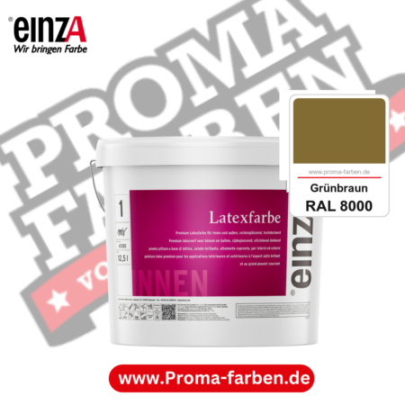 einzA Latexfarbe Premium kaufen bei Proma Farben RAL 8000 Grünbraun