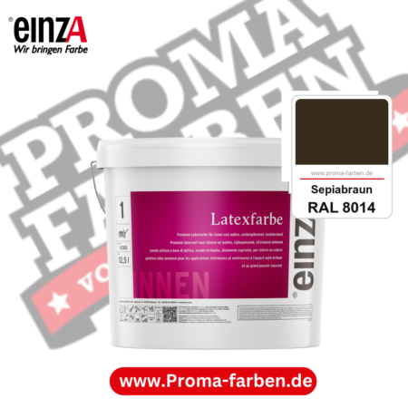 einzA Latexfarbe Premium kaufen bei Proma Farben RAL 8014 Sepiabraun