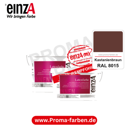 einzA Latexfarbe Premium kaufen bei Proma Farben RAL 8015 Kastanienbraun