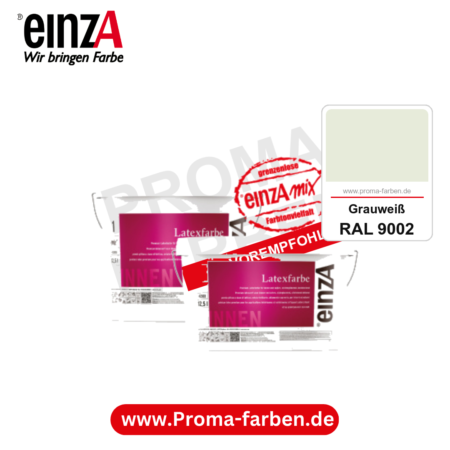 einzA Latexfarbe Premium kaufen bei Proma Farben RAL 9002 Grauweiß