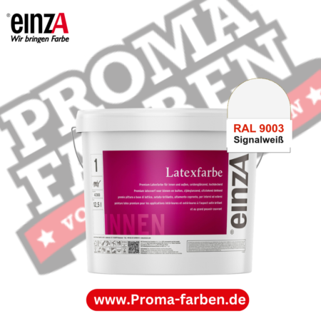einzA Latexfarbe Premium kaufen bei Proma Farben RAL 9003 Signalweiß