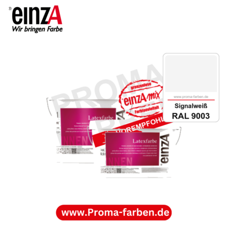 einzA Latexfarbe Premium kaufen bei Proma Farben RAL 9003 Signalweiß