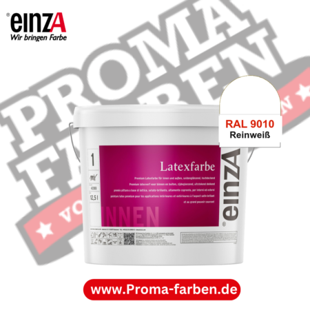 einzA Latexfarbe Premium kaufen bei Proma Farben RAL 9010 Reinweiß