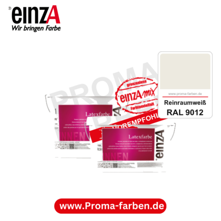 einzA Latexfarbe Premium kaufen bei Proma Farben RAL 9012 Reinraumweiß