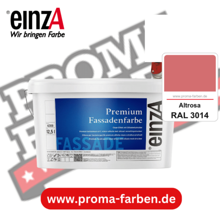 einzA Premium Fassadenfarbe kaufen bei Proma Farben RAL 3014 Altrosa