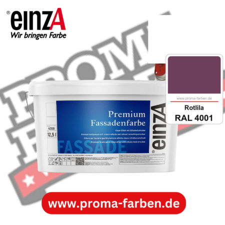 einzA Premium Fassadenfarbe kaufen bei Proma Farben RAL 4001 Rotlila