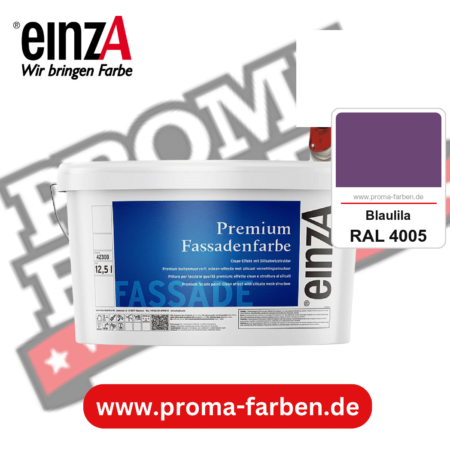 einzA Premium Fassadenfarbe kaufen bei Proma Farben RAL 4005 Blaulila