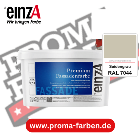 einzA Premium Fassadenfarbe kaufen bei Proma Farben RAL 7044 Seidengrau