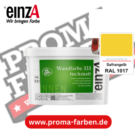 einzA Wandfarbe 333 tuchmatt kaufen bei Proma Farben RAL 1017 Safrangelb