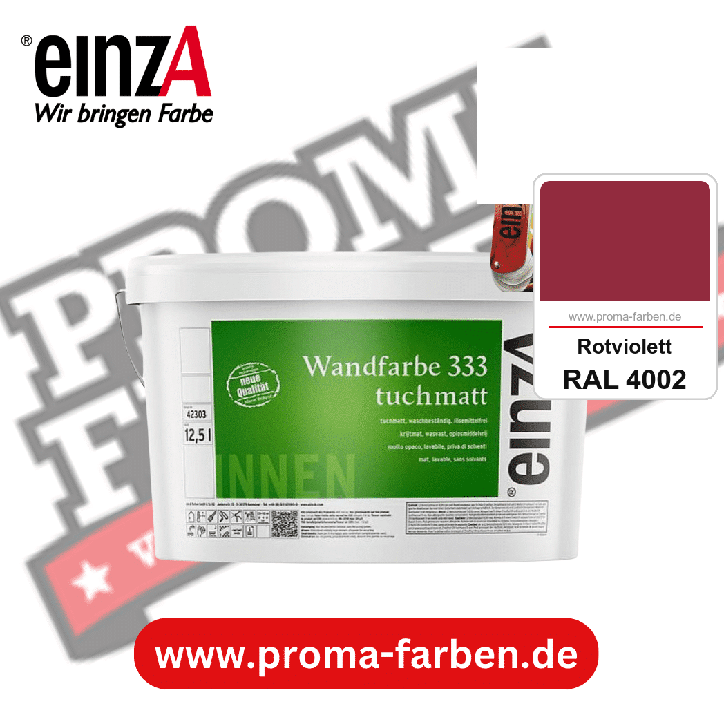 einzA Wandfarbe 333 tuchmatt kaufen bei Proma Farben RAL 4002 Rotviolett