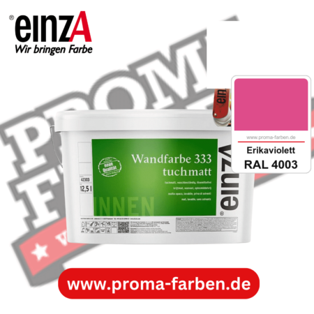 einzA Wandfarbe 333 tuchmatt kaufen bei Proma Farben RAL 4003 Erikaviolett
