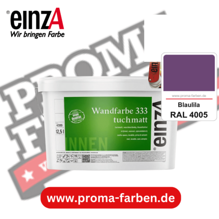 einzA Wandfarbe 333 tuchmatt kaufen bei Proma Farben RAL 4005 Blaulila