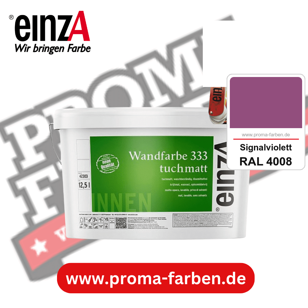 einzA Wandfarbe 333 tuchmatt kaufen bei Proma Farben RAL 4008 Signalviolett