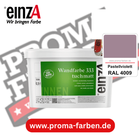 einzA Wandfarbe 333 tuchmatt kaufen bei Proma Farben RAL 4009 Pastellviolett