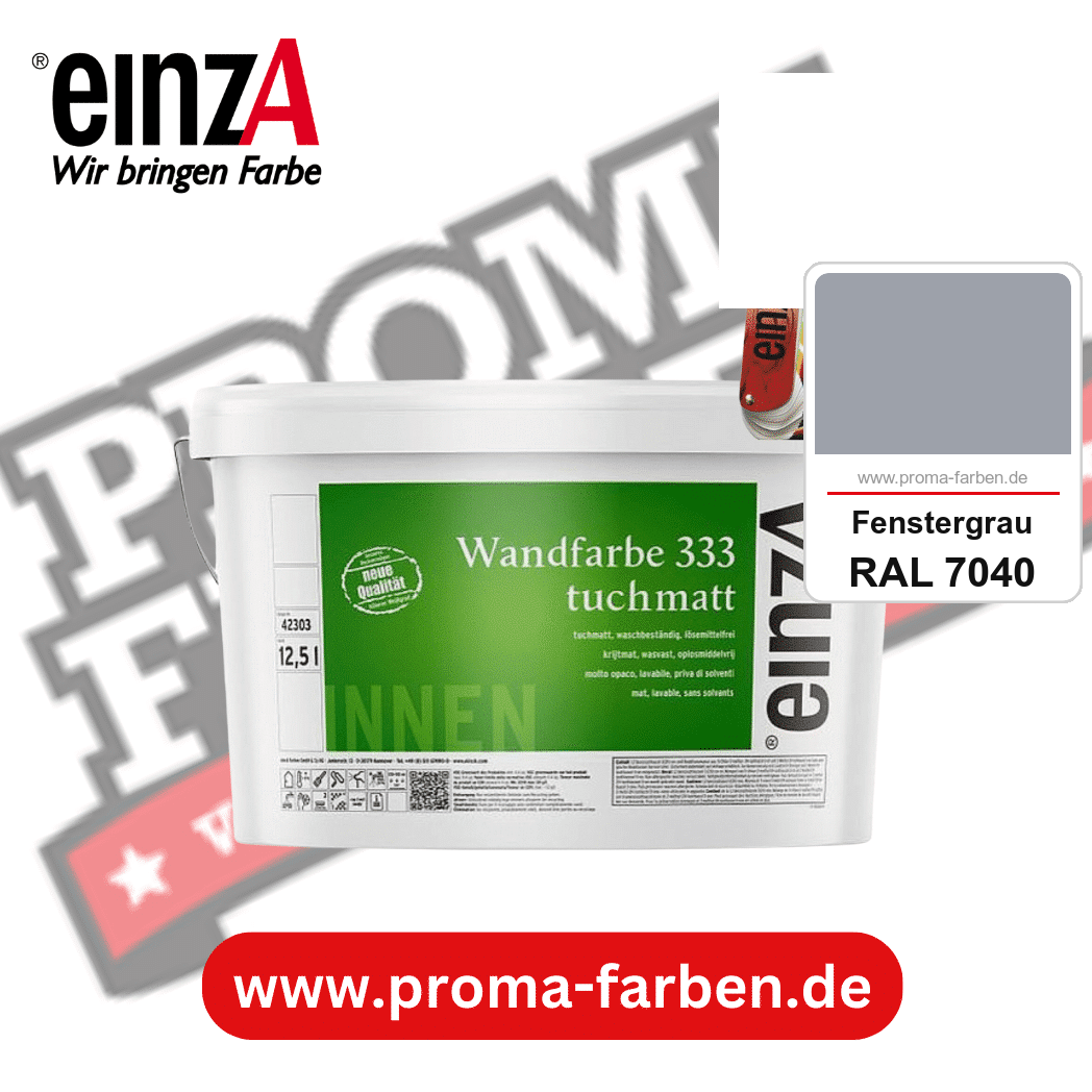 einzA Wandfarbe 333 tuchmatt kaufen bei Proma Farben RAL 7040 Fenstergrau