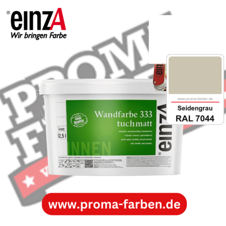 einzA Wandfarbe 333 tuchmatt kaufen bei Proma Farben RAL 7044 Seidengrau