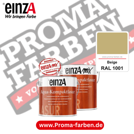 einzA Aqua-Kompaktlasur kaufen bei Proma Farben RAL 1001 Beige