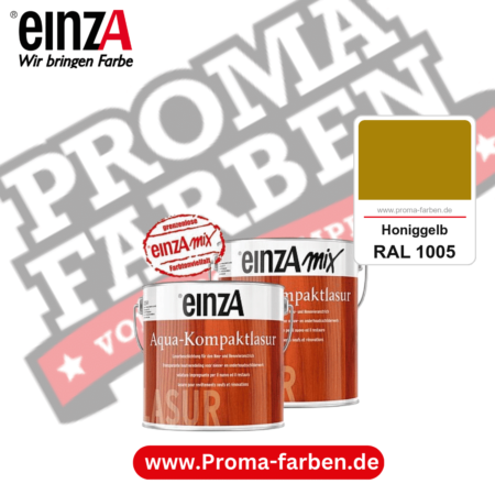 einzA Aqua-Kompaktlasur kaufen bei Proma Farben RAL 1005 Honiggelb