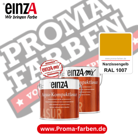 einzA Aqua-Kompaktlasur kaufen bei Proma Farben RAL 1007 Narzissengelb