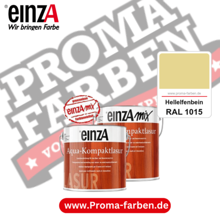 einzA Aqua-Kompaktlasur kaufen bei Proma Farben RAL 1015 Hellelfenbein