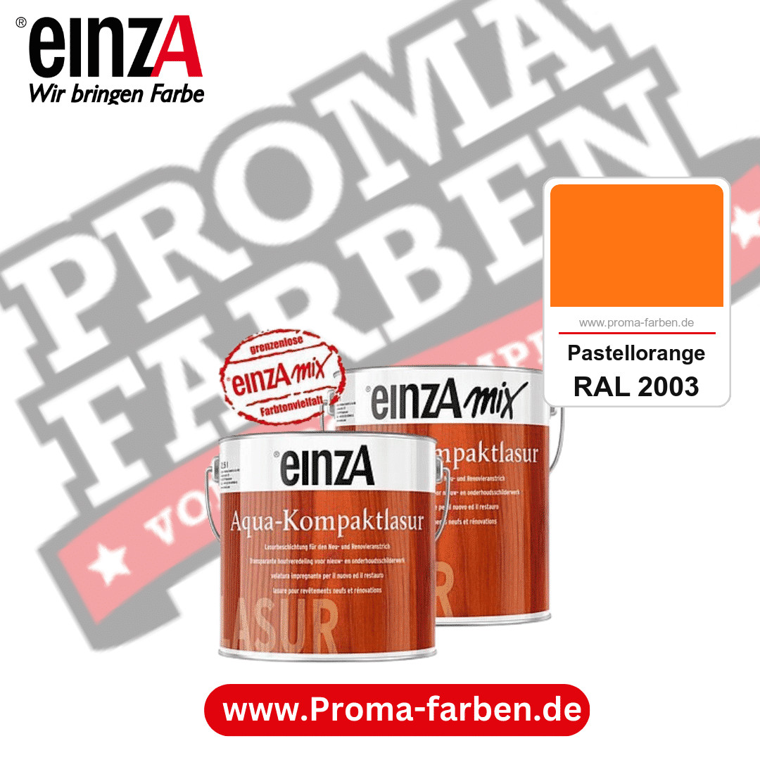 einzA Aqua-Kompaktlasur kaufen bei Proma Farben RAL 2003 Pastellorange
