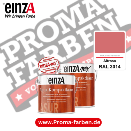 einzA Aqua-Kompaktlasur kaufen bei Proma Farben RAL 3014 Altrosa
