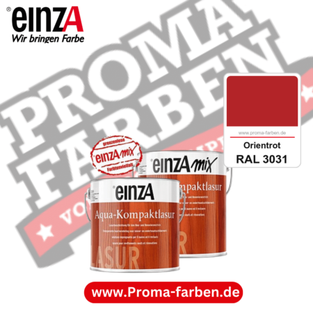 einzA Aqua-Kompaktlasur kaufen bei Proma Farben RAL 3031 Orientrot
