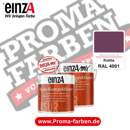 einzA Aqua-Kompaktlasur kaufen bei Proma Farben RAL 4001 Rotlila