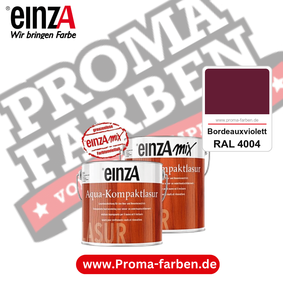 einzA Aqua-Kompaktlasur kaufen bei Proma Farben RAL 4004 Bordeauxviolett