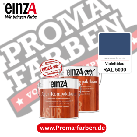 einzA Aqua-Kompaktlasur kaufen bei Proma Farben RAL 5000 Violettblau