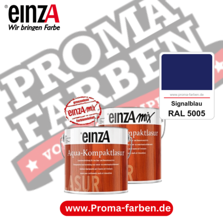 einzA Aqua-Kompaktlasur kaufen bei Proma Farben RAL 5005 Signalblau
