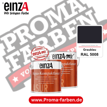 einzA Aqua-Kompaktlasur kaufen bei Proma Farben RAL 5008 Graublau