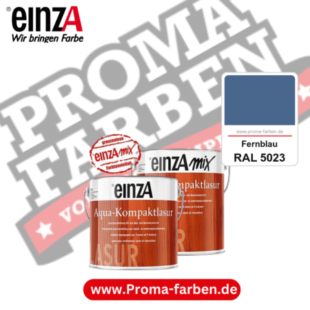 einzA Aqua-Kompaktlasur kaufen bei Proma Farben RAL 5023 Fernblau
