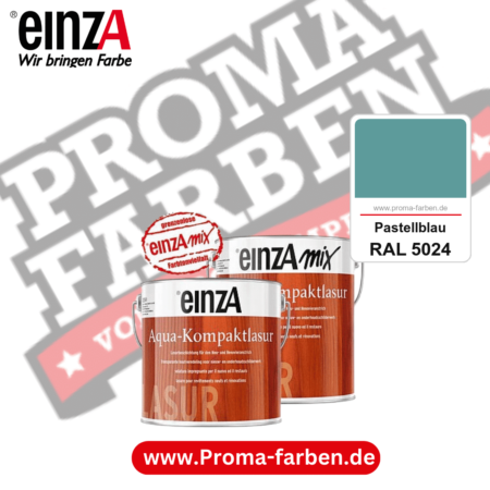 einzA Aqua-Kompaktlasur kaufen bei Proma Farben RAL 5024 Pastellblau