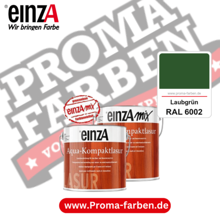 einzA Aqua-Kompaktlasur kaufen bei Proma Farben RAL 6002 Laubgrün