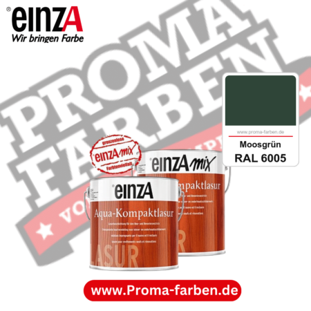 einzA Aqua-Kompaktlasur kaufen bei Proma Farben RAL 6005 Moosgrün
