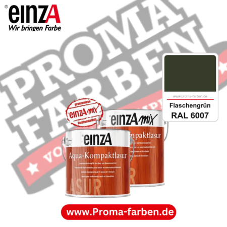 einzA Aqua-Kompaktlasur kaufen bei Proma Farben RAL 6007 Flaschengrün