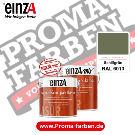 einzA Aqua-Kompaktlasur kaufen bei Proma Farben RAL 6013 Schilfgrün