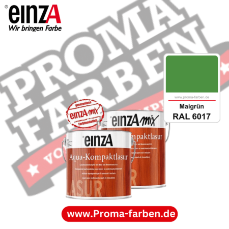 einzA Aqua-Kompaktlasur kaufen bei Proma Farben RAL 6017 Maigrün
