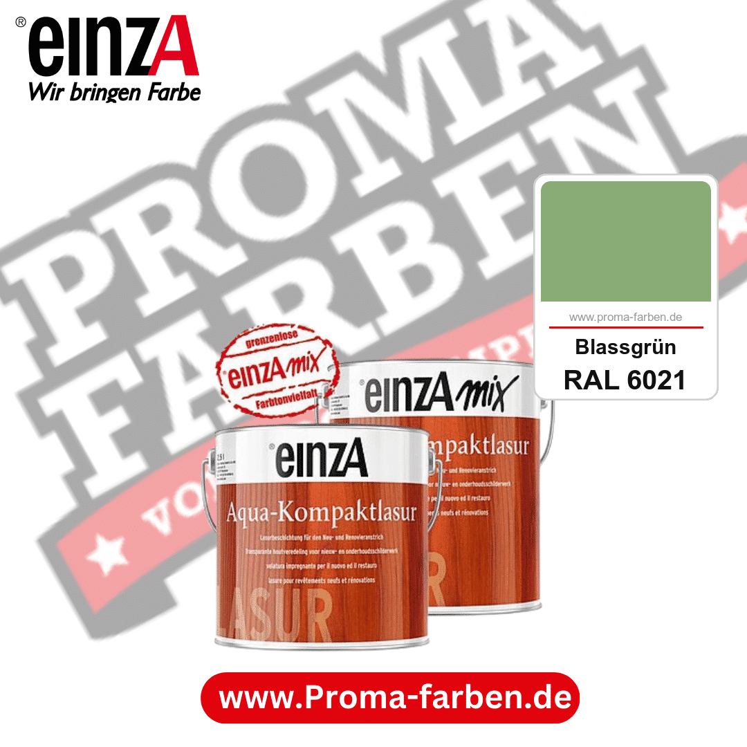 einzA Aqua-Kompaktlasur kaufen bei Proma Farben RAL 6021 Blassgrün