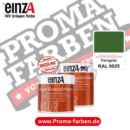 einzA Aqua-Kompaktlasur kaufen bei Proma Farben RAL 6025 Farngrün