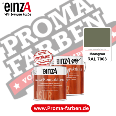 einzA Aqua-Kompaktlasur kaufen bei Proma Farben RAL 7003 Moosgrau