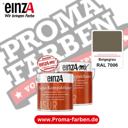 einzA Aqua-Kompaktlasur kaufen bei Proma Farben RAL 7006 Beigegrau